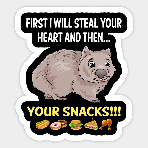 Steal Heart Wombat 02 Sticker by blakelan128